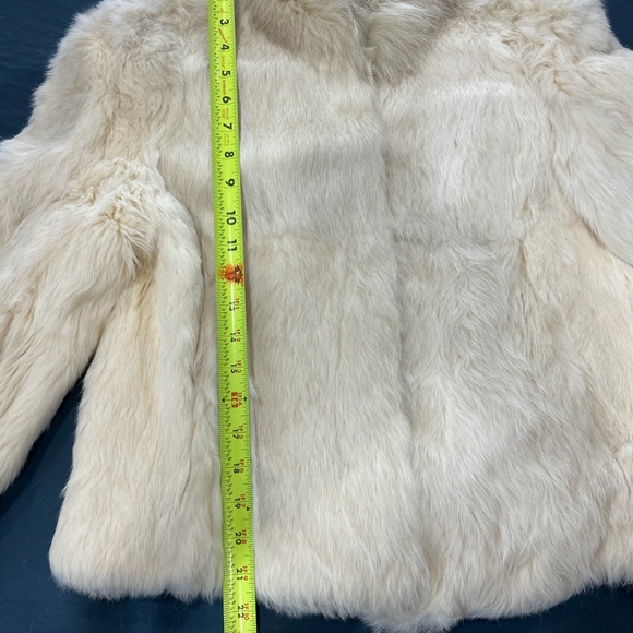 80s Vintage Glam Rabbit Fur Coat - Picture 11 of 15